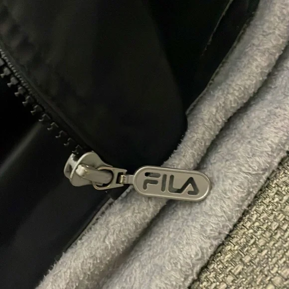 Vintage 100% PVC Fila Zip Up Jacket - Picture 3 of 6